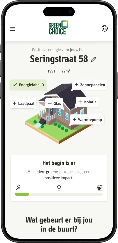 Greenchoice mobile service interface